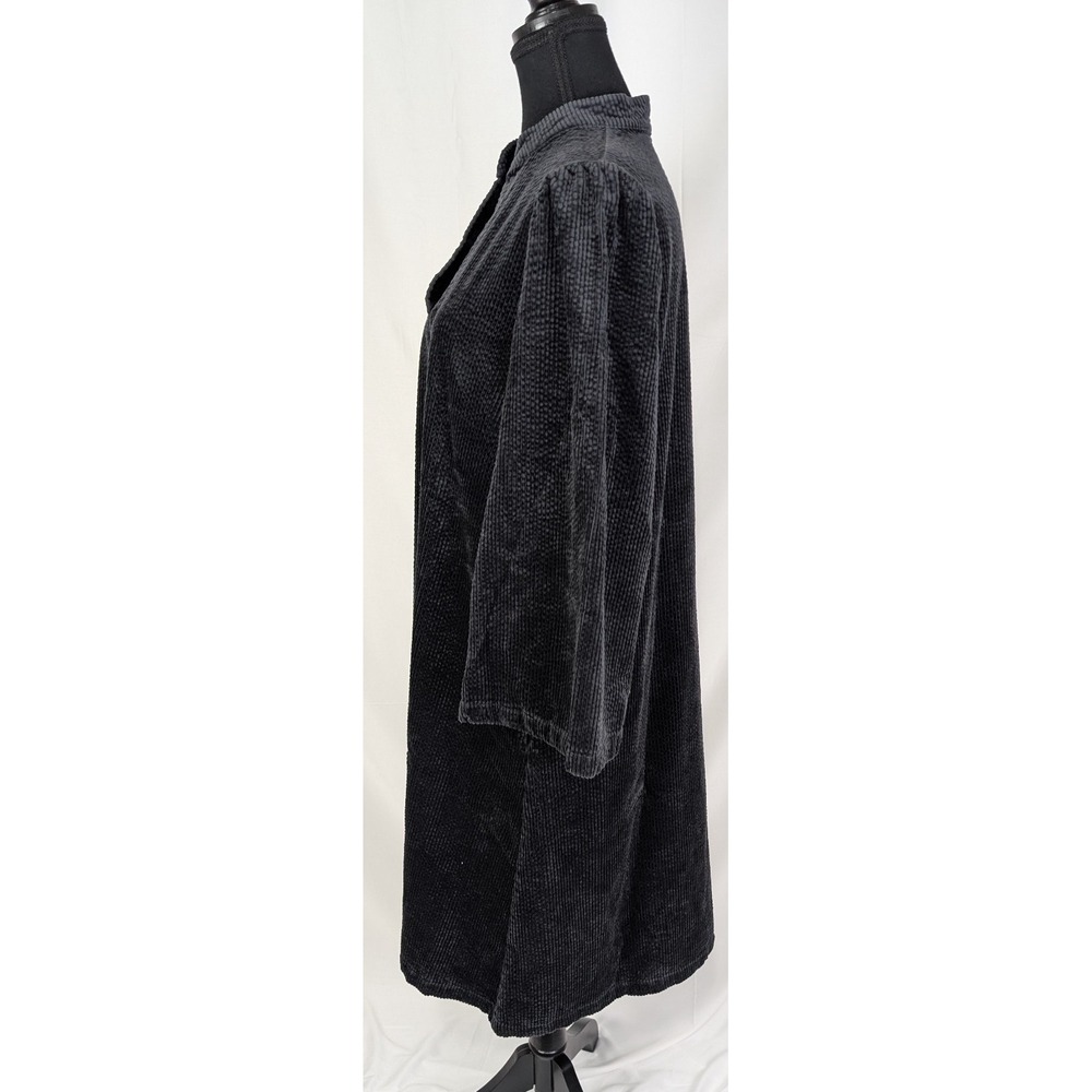 Culture Denmark Charcoal Gray Corduroy V-Neck Sack Dress Medium - 100% Cotton - Picture 5 of 16